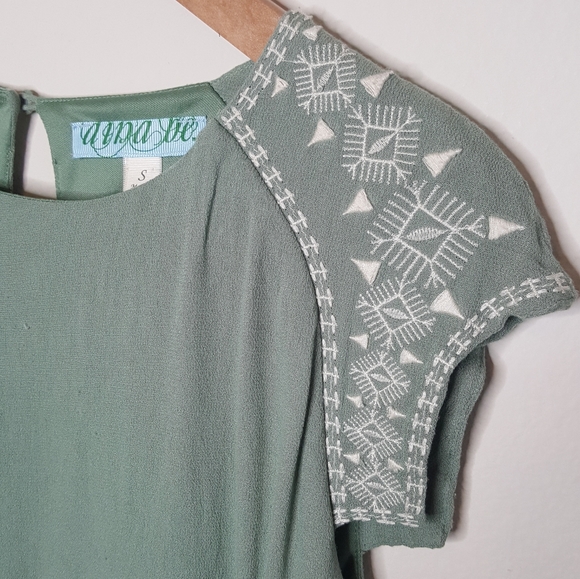 Francesca's Collections Sage Green High Low Dress - Picture 2 of 6